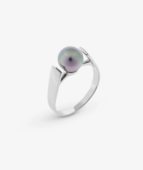 Gray Pearl Ring Nuada - size 15