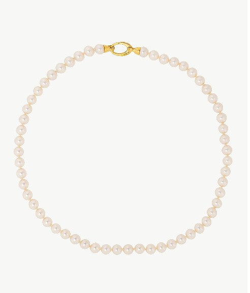 Golden Pearl Necklace Lyra