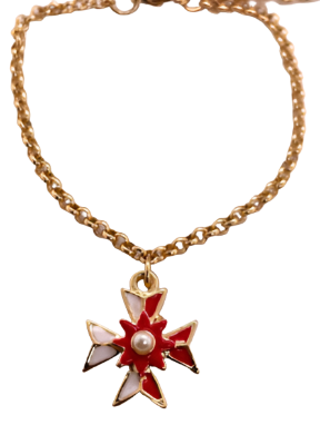 Maltese Cross Gold Plated Bracelet