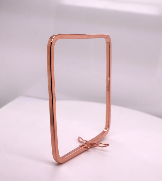 3 Tone Collection - Rose Gold Square Bangle Ref:3COLP002-B-PG