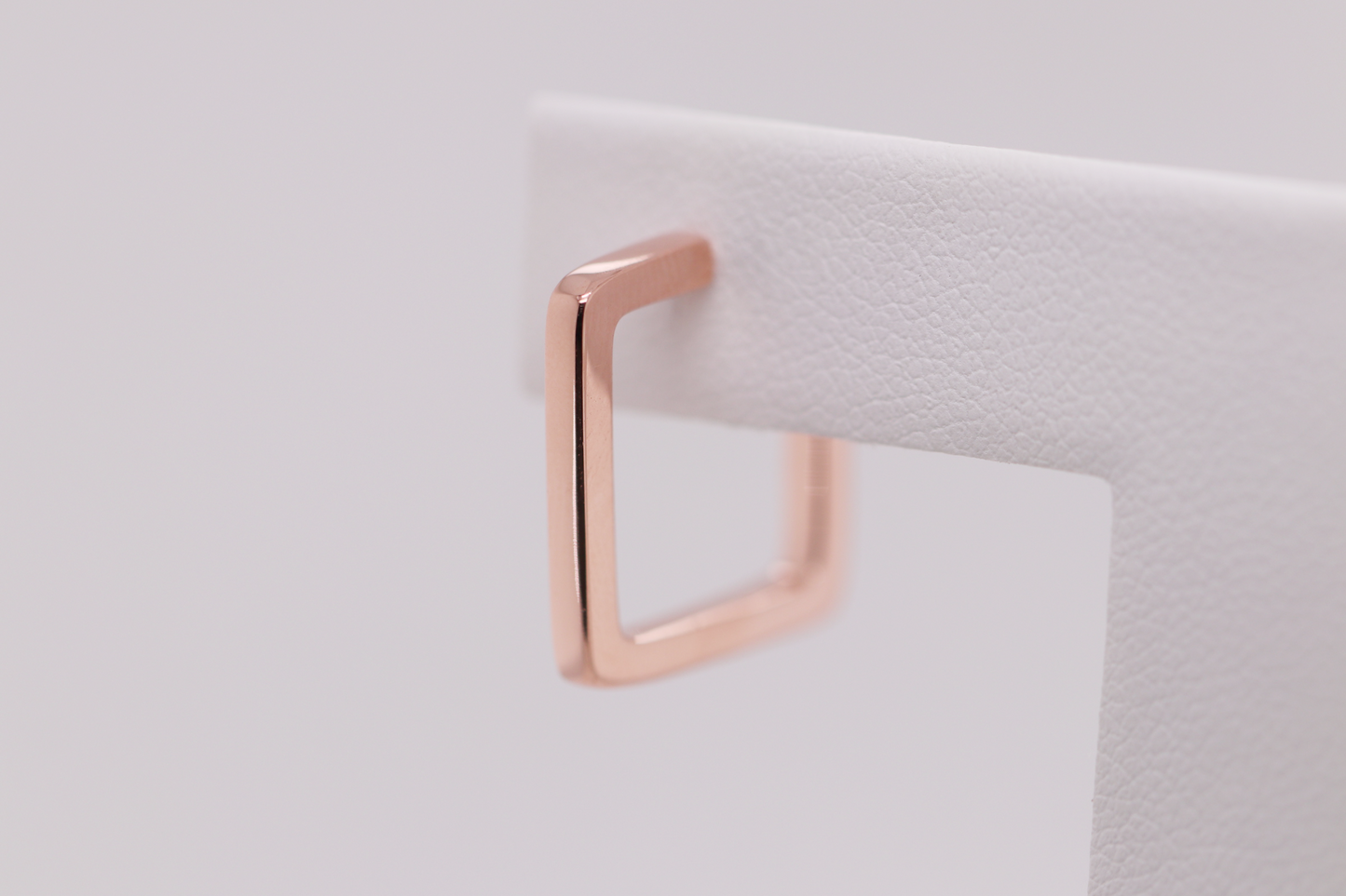 3 Tone Collection - Rose Gold Square Hoops Ref:3COLP002-E-PG