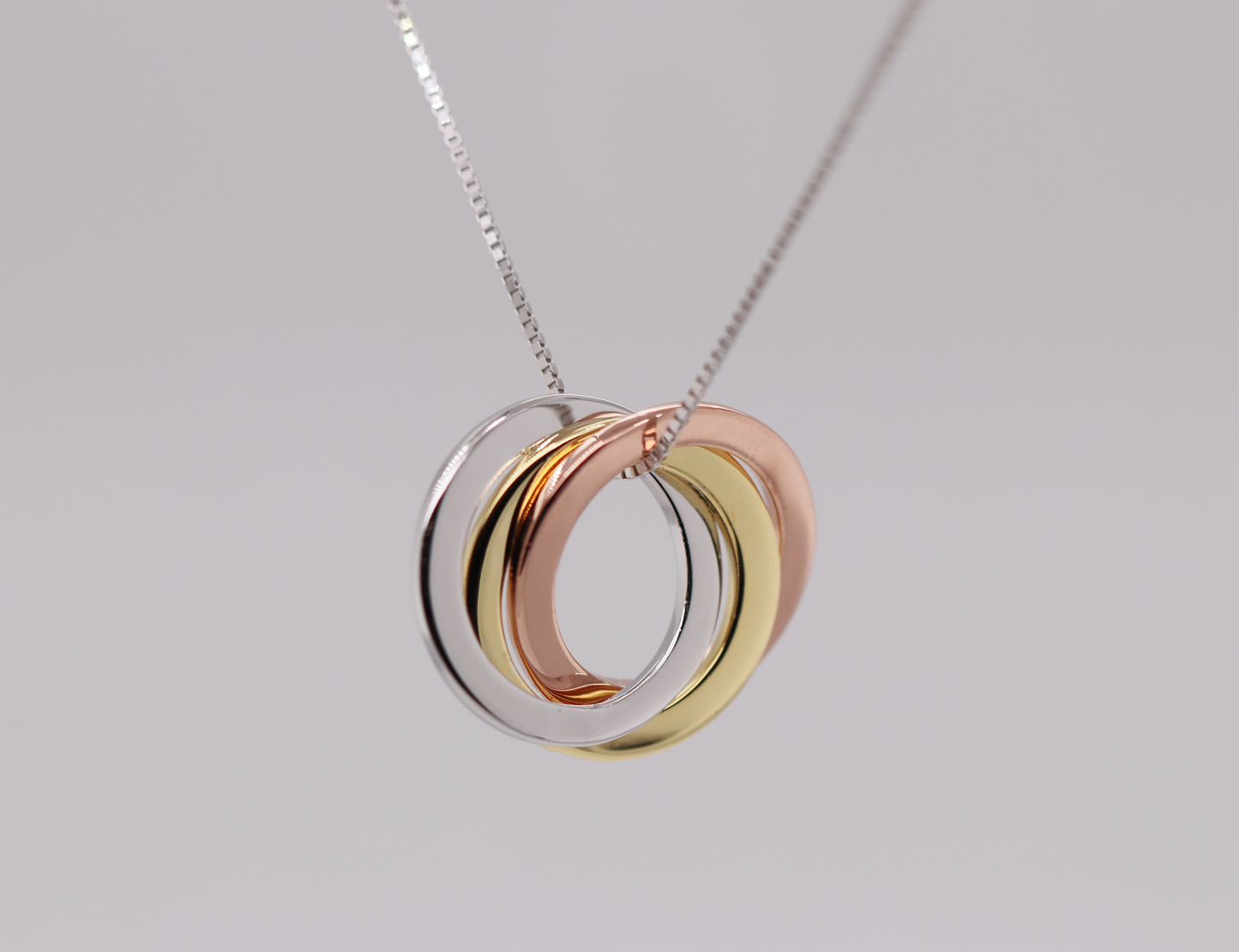 3 Tone Collection - 3 Loop Necklace Ref: 3COLP005