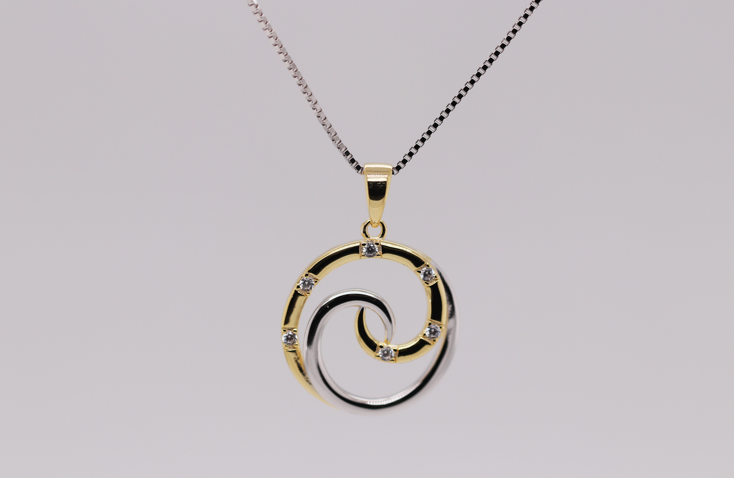3 Tone Collection - Gold and Silver Necklace Ref: 3COLP007