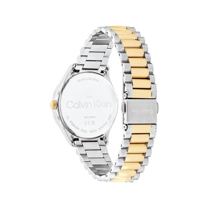 Calvin Klein Unisex Quartz Two Tone Stainless Steel Watch 25200167