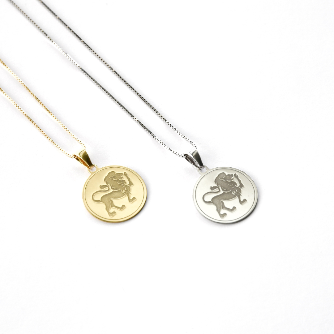 Leo - Personalised Zodiac Necklace Ref :LeoS/ LeoY