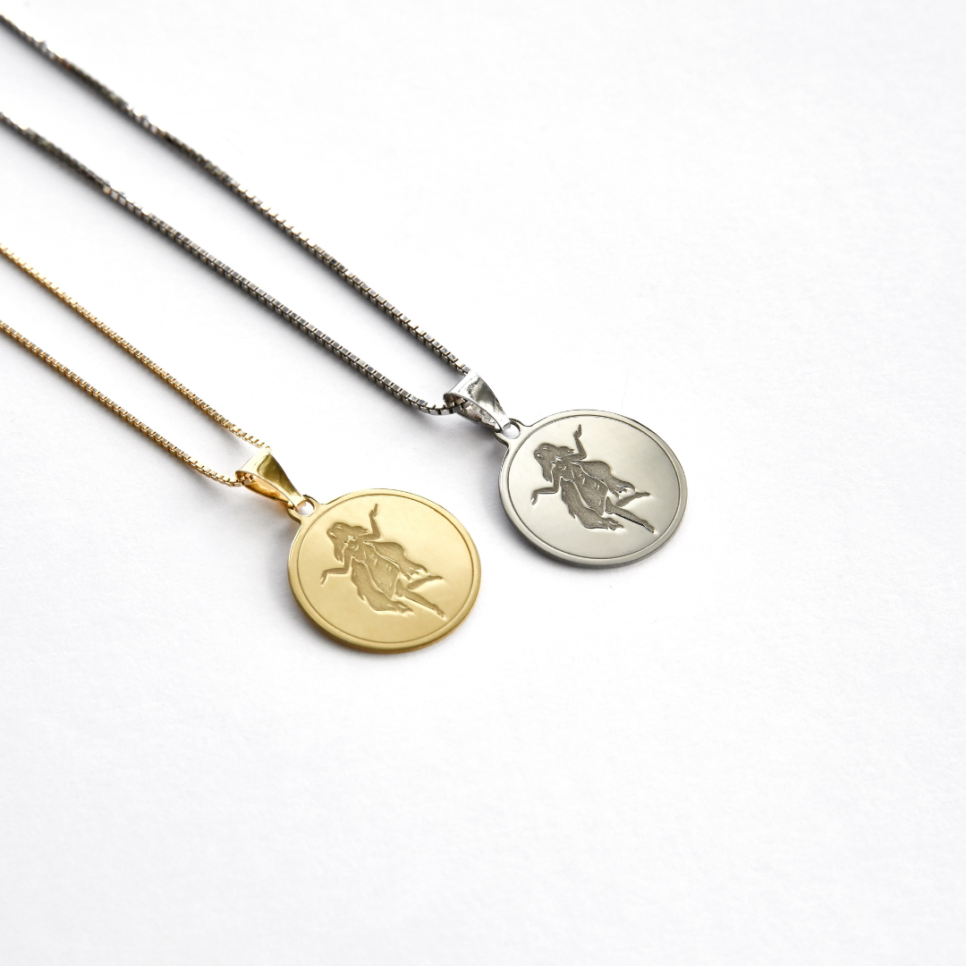 Virgo - Personalised Zodiac Necklace Ref :VirgoS/ VirgoY