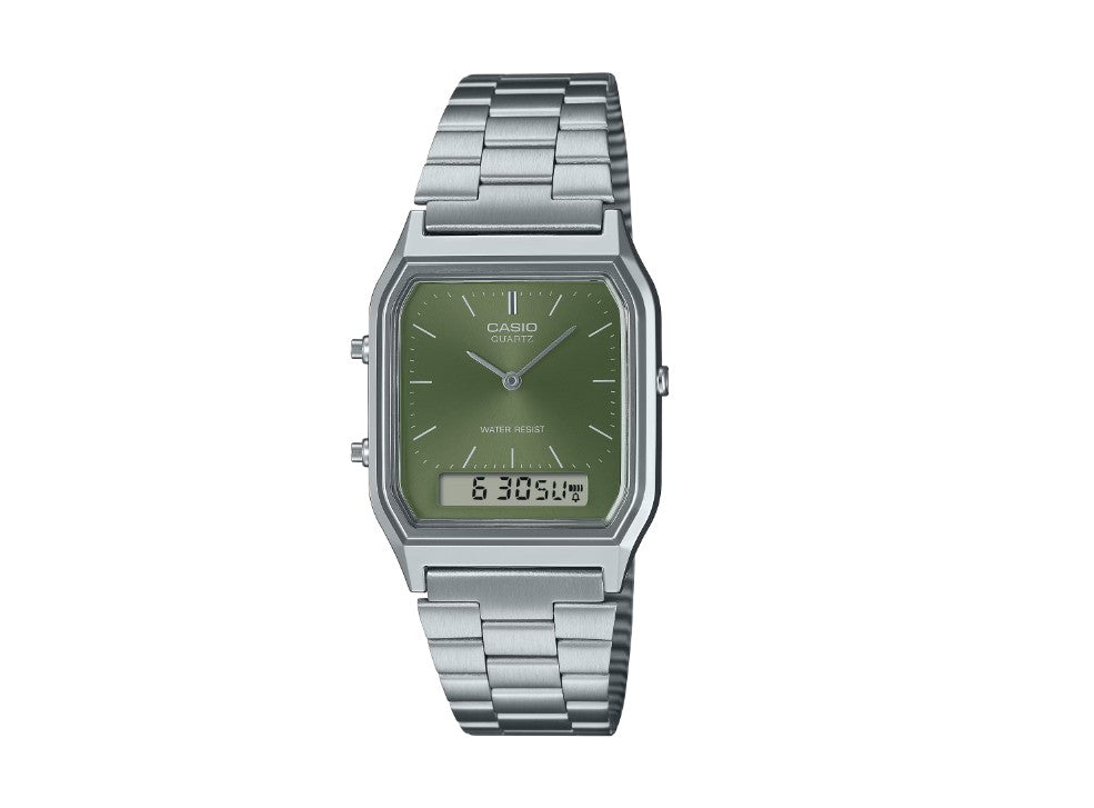 Casio Vintage - Green Dial Bracelet Watch
