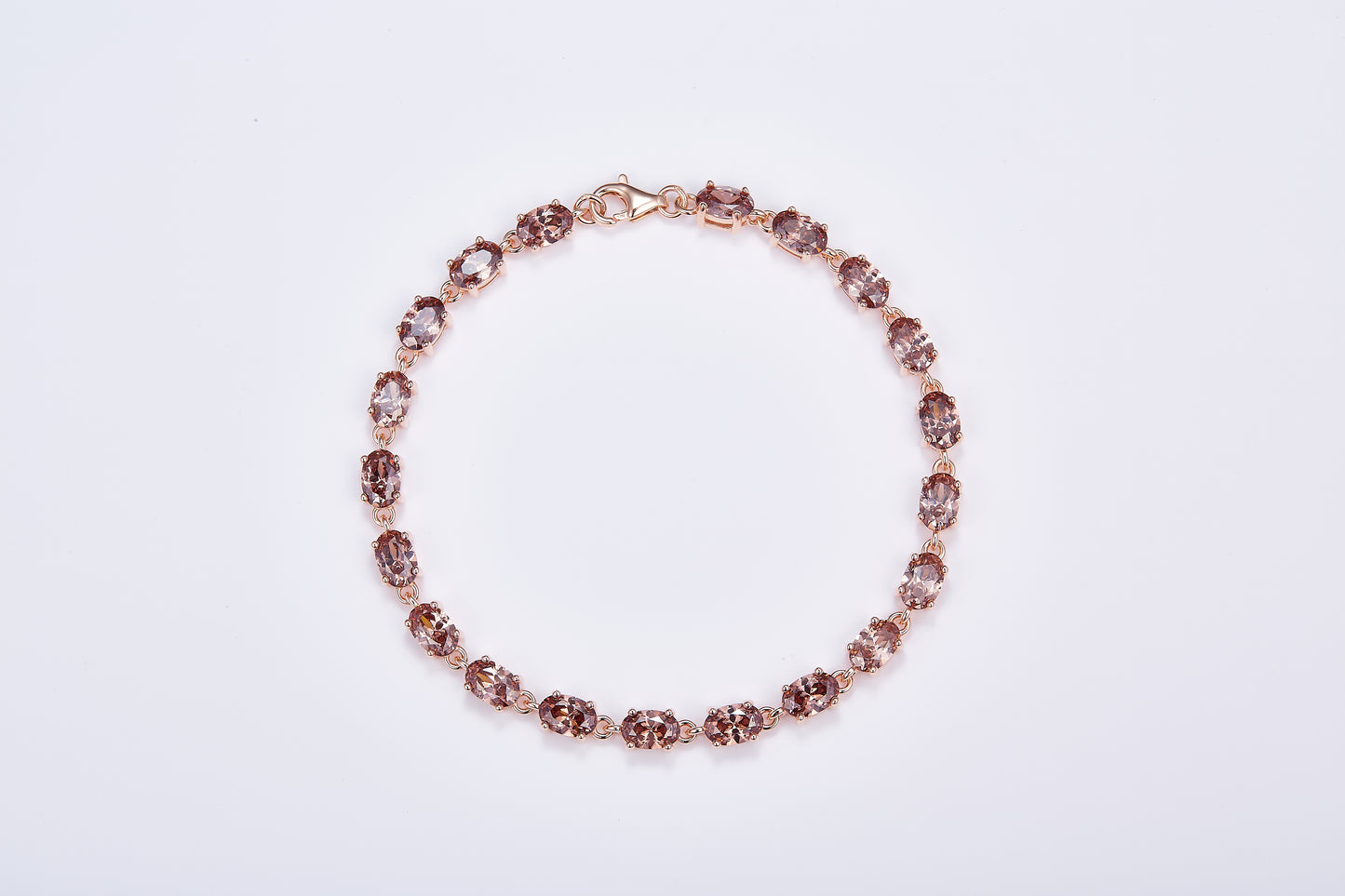 Ovale Brown Tennis Bracelet RBOPR-PG
