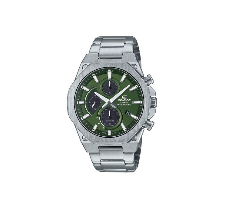 Casio Edifice – Octagonal Sport Chronograph with Green Dial