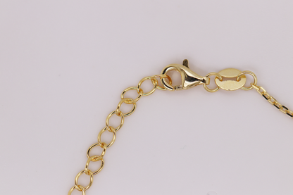 Black and Gold Maltese Cross Bracelet Ref: MT01B-BLACK-YG