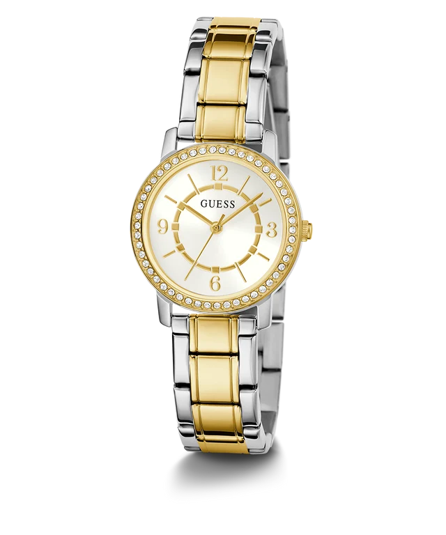 GUESS Ladies Silver Tone/Gold Tone Analog Watch GW0468L4