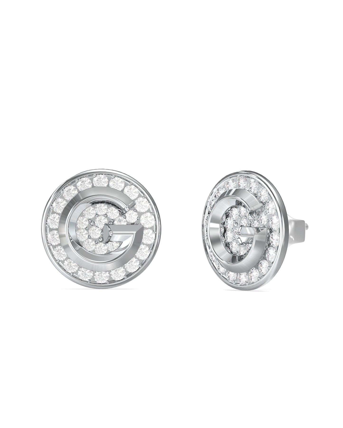 G Crystal Logo Stud Earrings - UBE05448RH