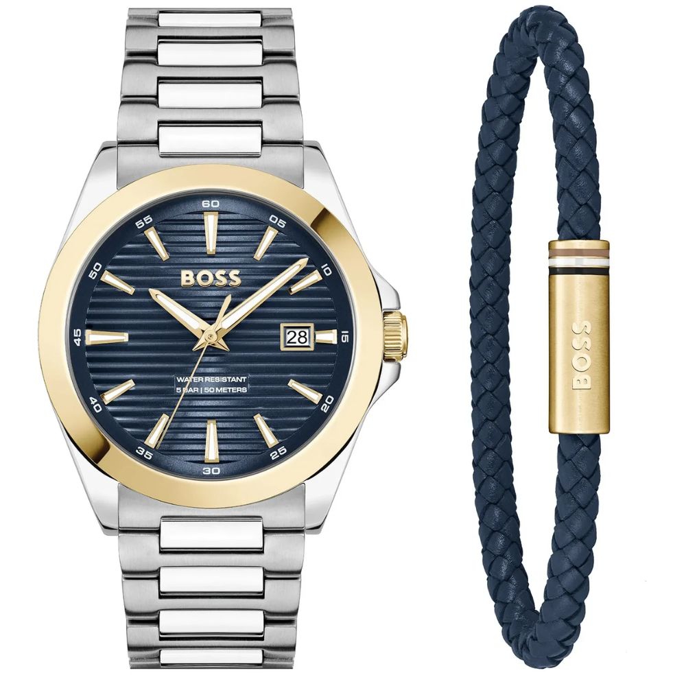 Hugo Boss Strike Men's Watch & Bracelet Gift Set 1570191