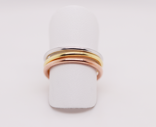 3 Tone Collection - 3 Layer Ring Ref: 3COLR014