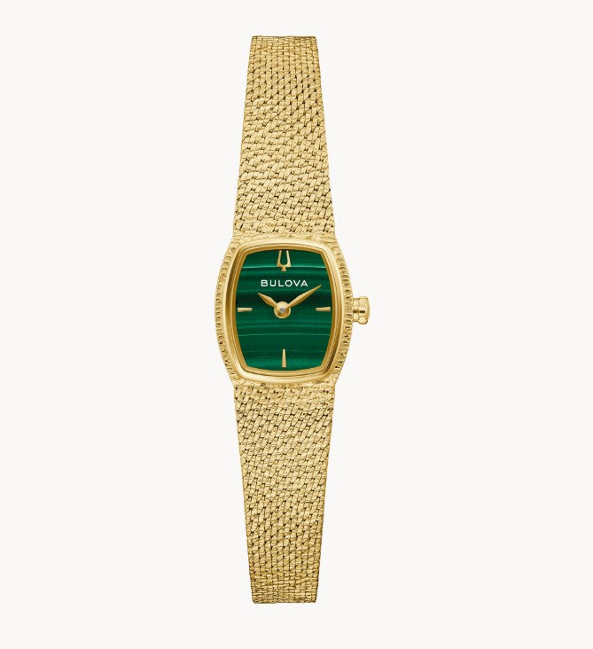 Bulova Goddess of Time Malachite Watch - 97L184