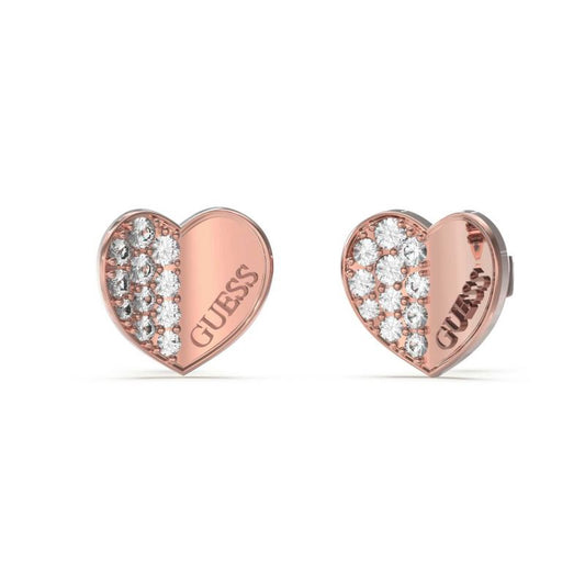 Love Crystal Heart Stud Earrings UBE03038RG