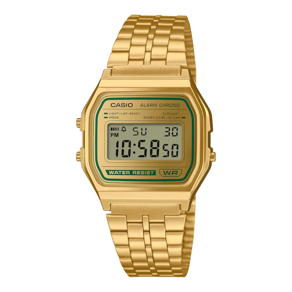 Casio A158WEGV9AEF Vintage Gold-Tone Digital Watch