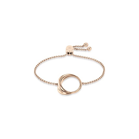 Calvin Klein Women's Warped Rings Collection Chain Bracelet Ref :35000005