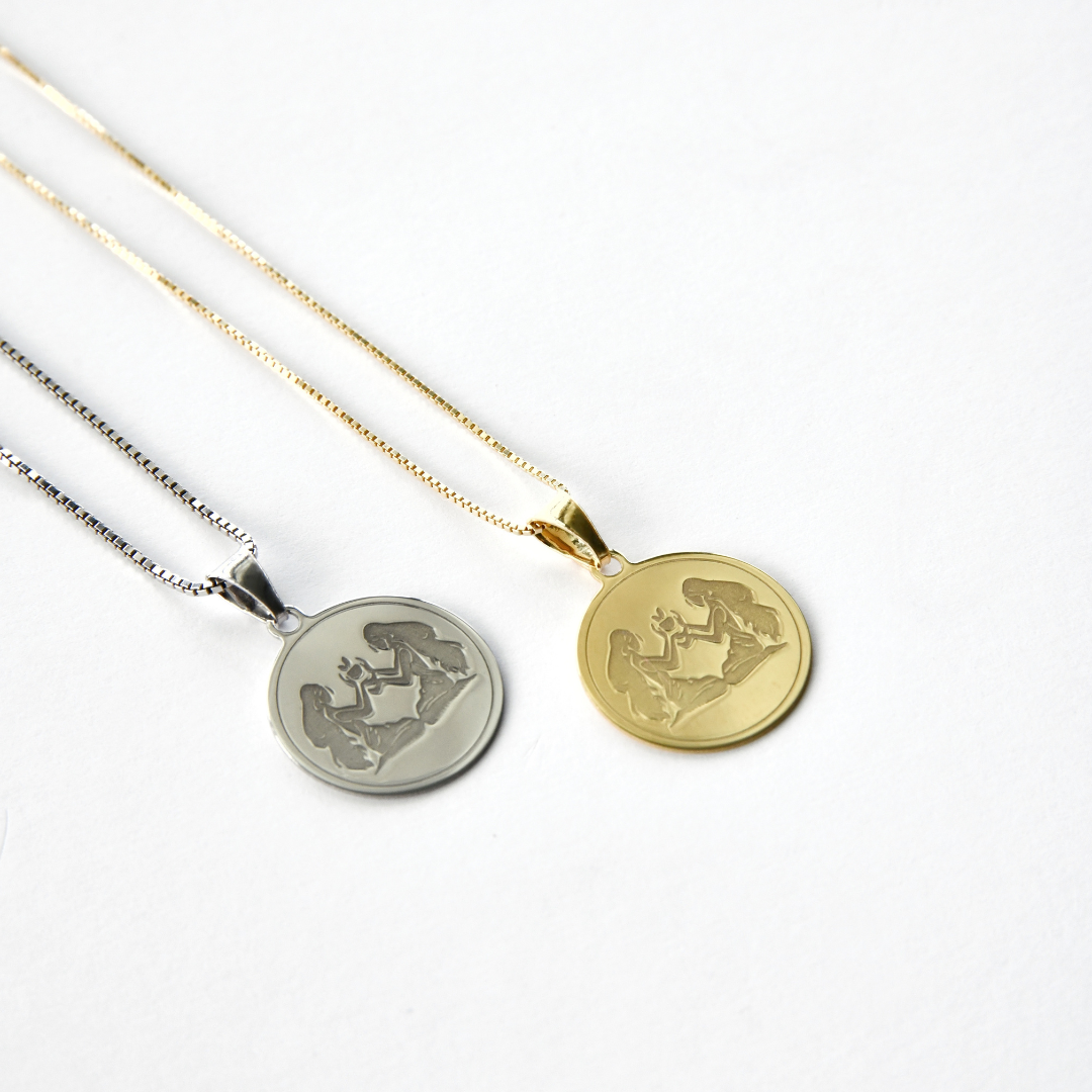 Gemini - Personalised Zodiac Necklace Ref :GeminiS/ GeminiY