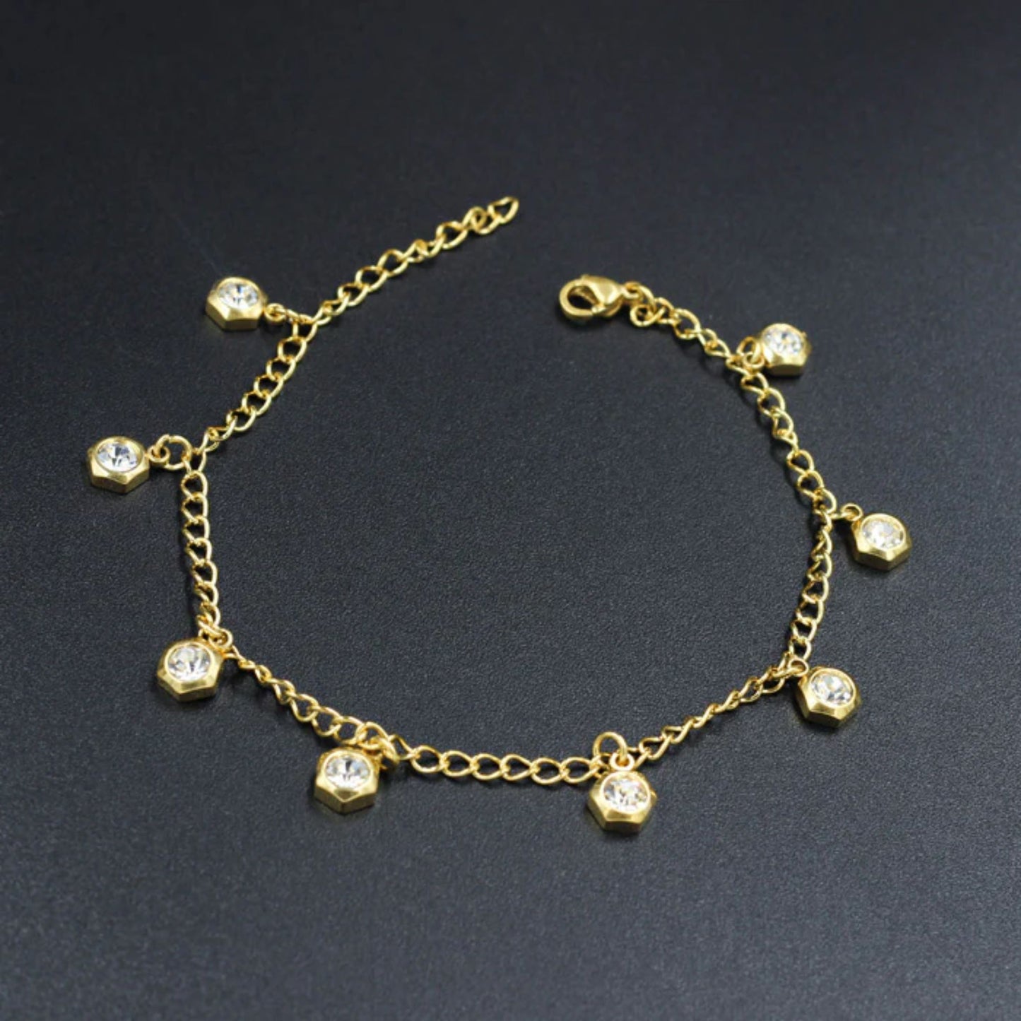 Stainless Steel Charm Anklet