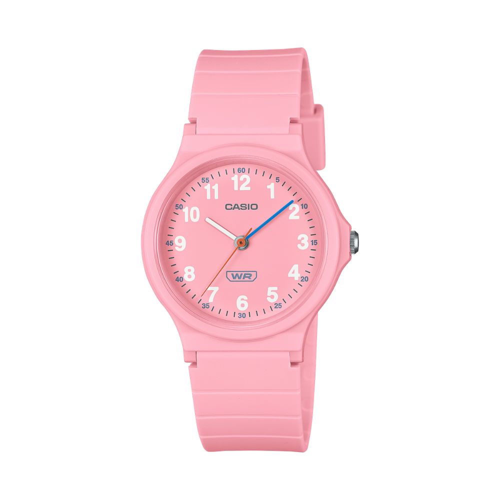 Casio LQ24B4BEF Compact Pink Analog Watch for Slim Wrists