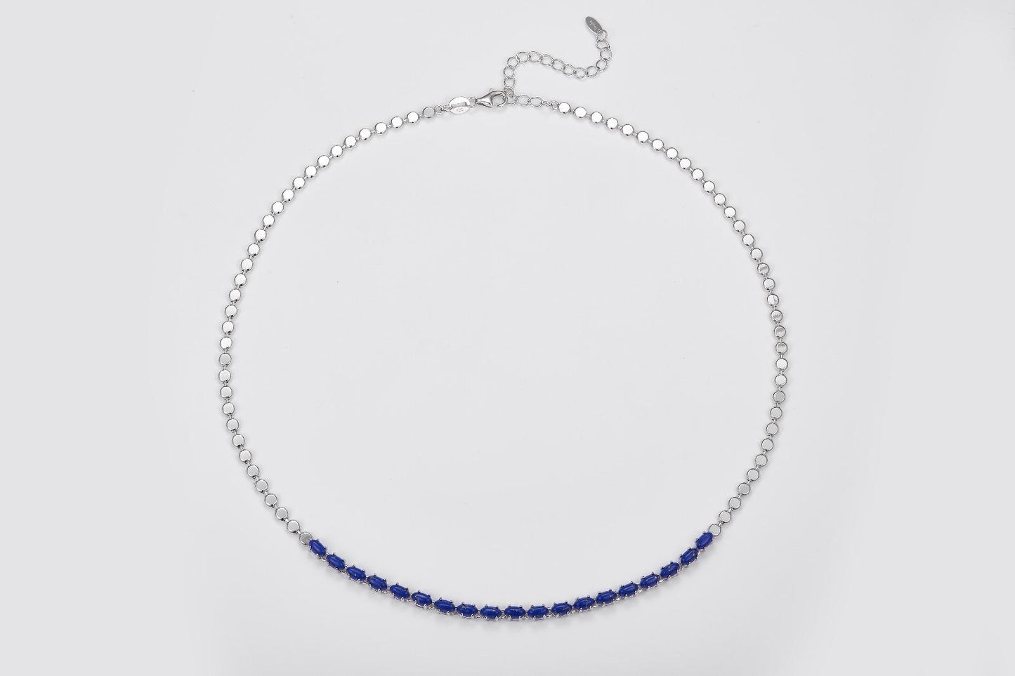 Pietra Collection Tennis Necklace - Lapis