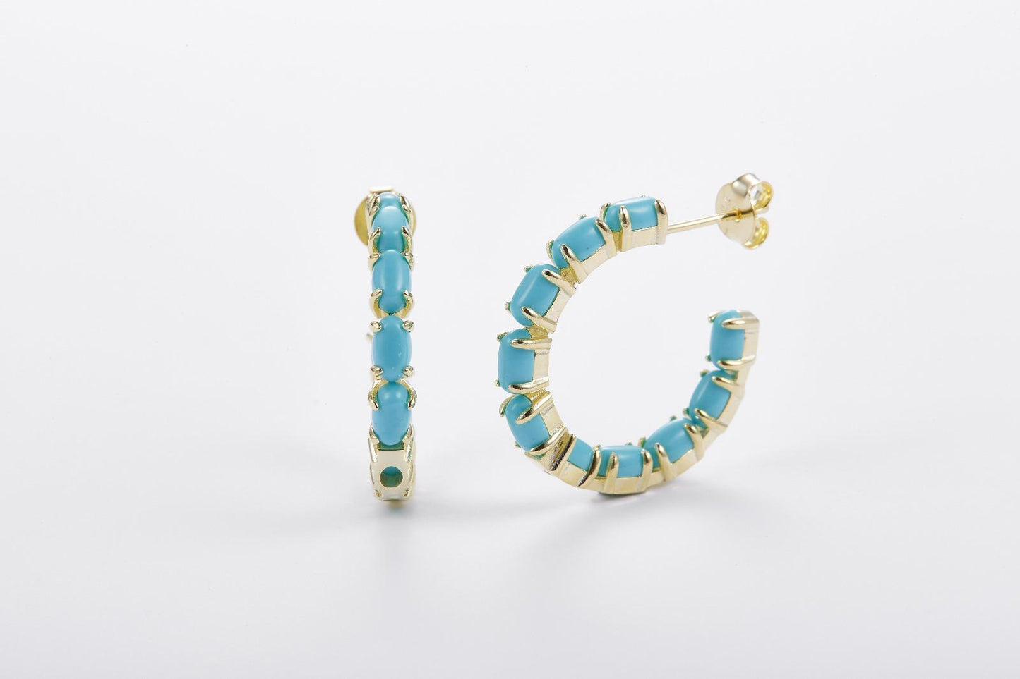 Tennis Pietra Small Earrings -Tourquoise