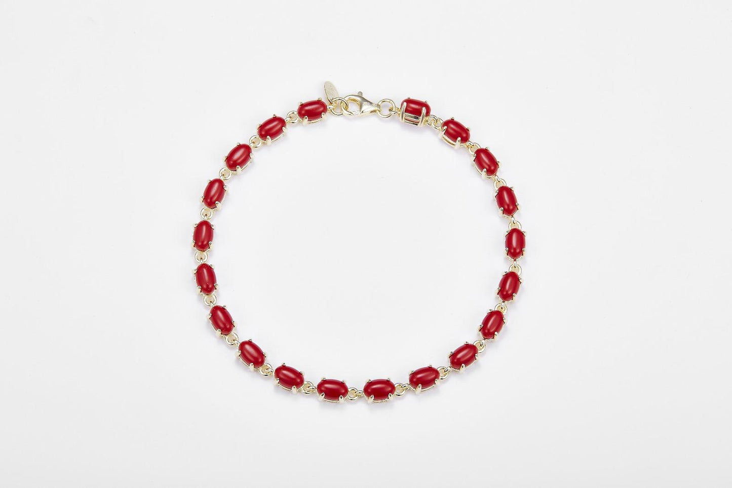 Tennis Pietra Bracelet - Coral