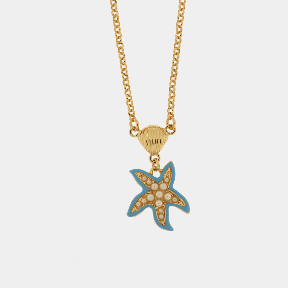 Necklace with Blue Starfish