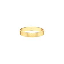 Calvin Klein Sculpted Wave / Textured Gold-Tone Stainless Steel Bangle 35000889