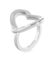 Calvin Klein Architectural Open Arch / Silver-Tone Stainless Steel Ring 35000439C