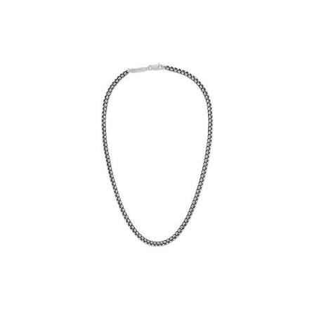 Calvin Klein Modern Tennis Silver-Tone Stainless Steel Crystal Necklace 35100038