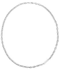Calvin Klein Cable Link / Silver-Tone Stainless Steel Men's Chain Necklace 35000409