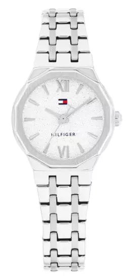 Tommy Hilfiger Ceramic/Stainless Steel Octagonal Women's Watch 1782889