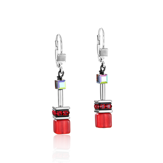 GeoCUBE® Earrings red Ref :4014-20-312