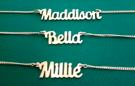 Children's Personalised Name - Silver 925