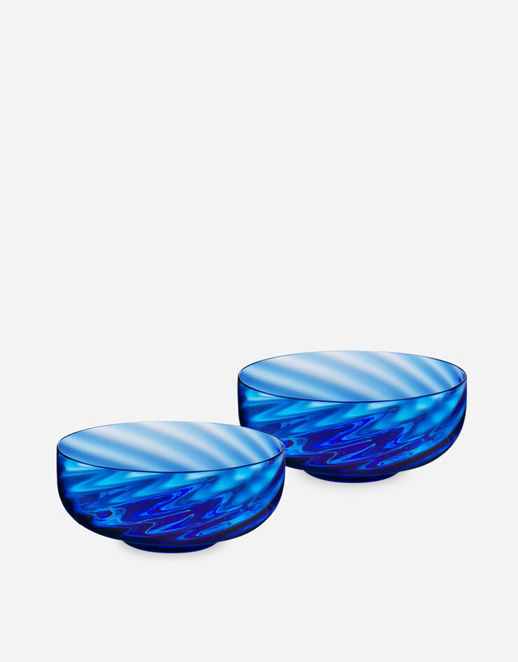 DGH Set 2 Hand-Blown Murano Glass Ice Cream Bowls Ref :TCBS04TCA34UC005