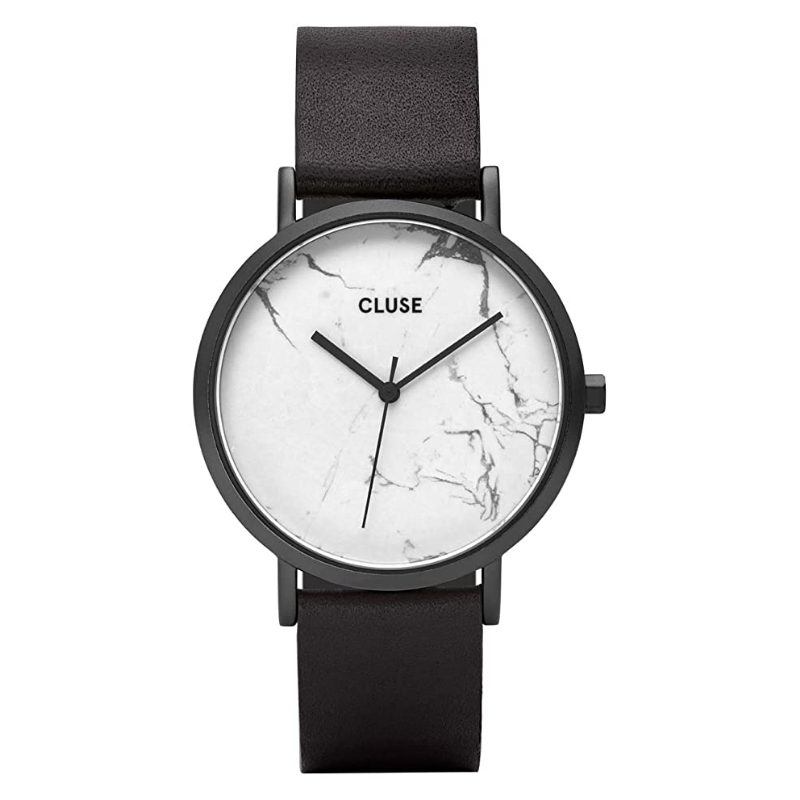 La Roche Petite Leather White Marble, Black Colour (CL40002)