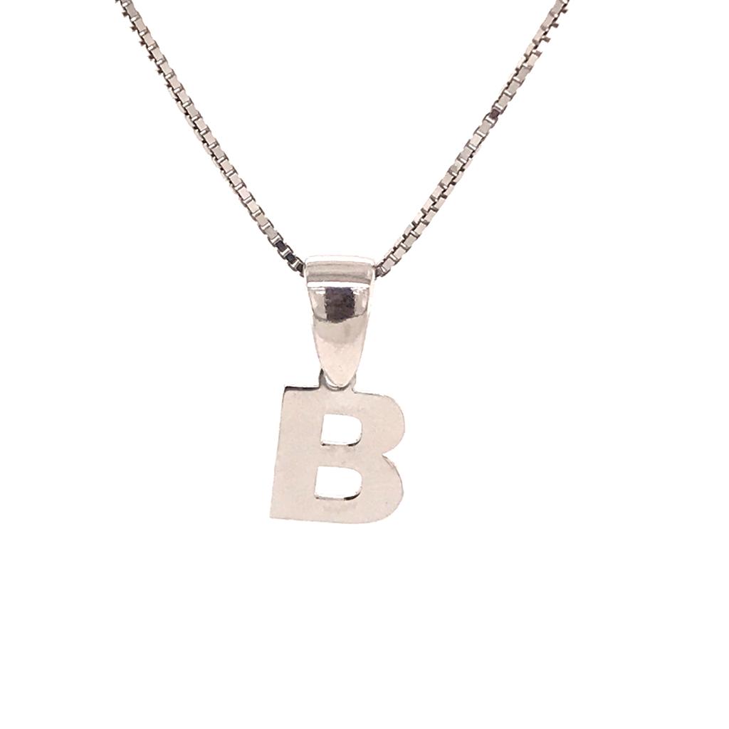 Silver 925 Initial B