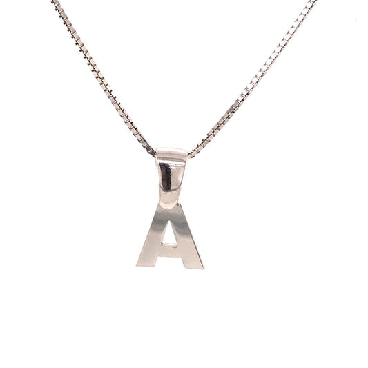 Silver 925 Initial A