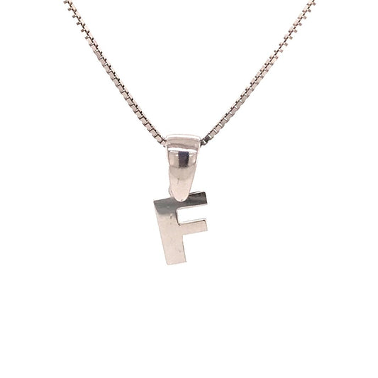 Silver 925 Initial F