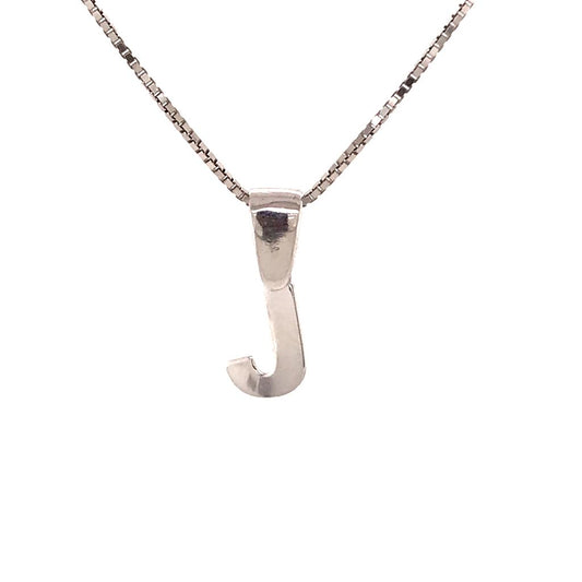 Silver 925 Initial J