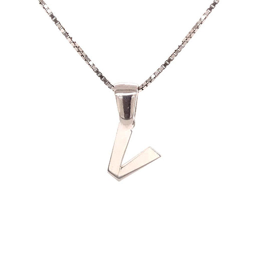 Silver 925 Initial V