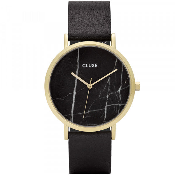 La Roche Petite Leather Black Marble, Gold Colour (CL40004
