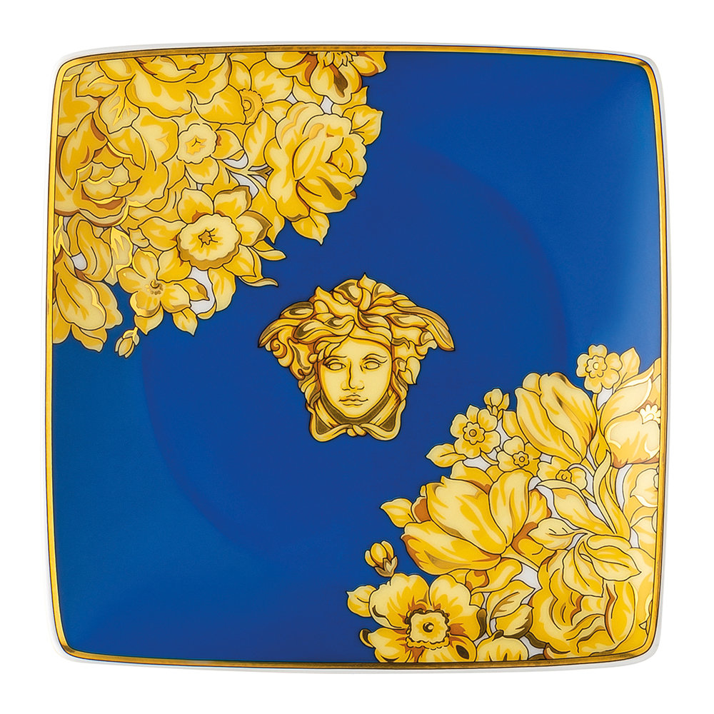 Medusa Rhapsody Blue square flat 12 cm Ref :11940-403672-15253