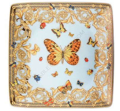 Versace Bowl 12 cm square flat Ref :11940-409609-15253
