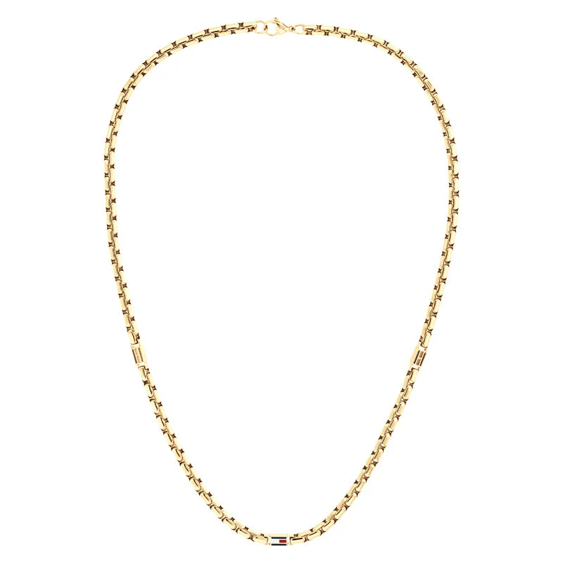 Tommy Hilfiger Stainless Steel Gold-coloured Men's Necklace