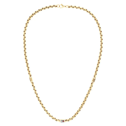 Tommy Hilfiger Stainless Steel Gold-coloured Men's Necklace