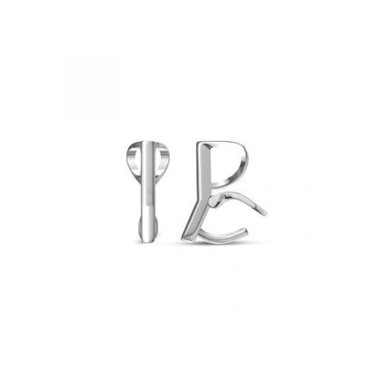 Necklace Pendant Plain Silver 925 with White  Rhodium plating