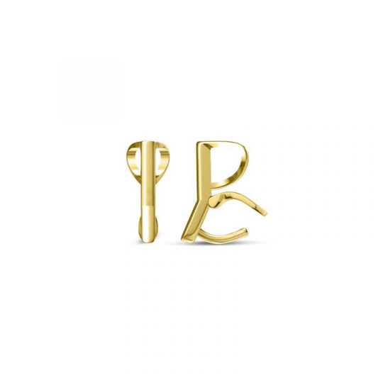 Necklace Pendant Plain Silver 925 with Yellow Gold plating